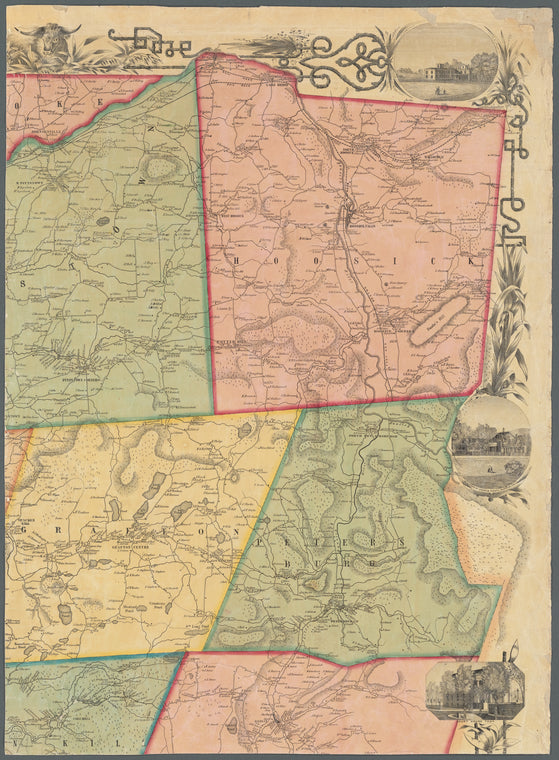 Map of Rensselaer County, New York: from actual surveys