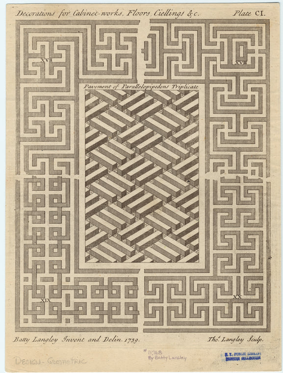 Decorations for cabinet-works, floors, ciellings &c