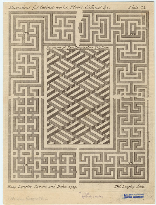 Decorations for cabinet-works, floors, ciellings &c