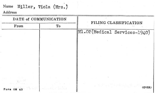 Miller, Viola (Mrs.)