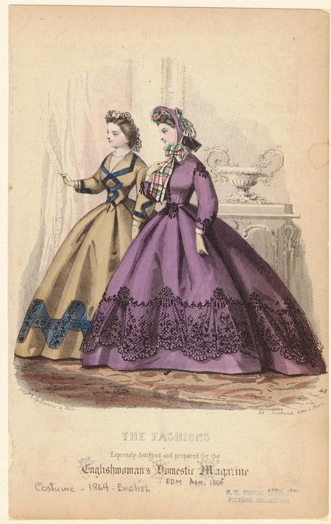The fashions expressly designed and prepared for the Englishwoman's domestic magazine