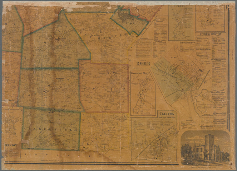 Gillette's map of Oneida Co., New York: from actual surveys