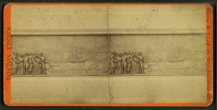 Detail of a bas relief at the base of the Soldiers' and Sailors' Monument.