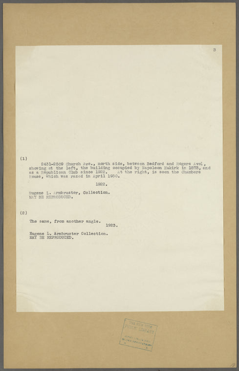 Brooklyn: Church Avenue - Bedford Avenue