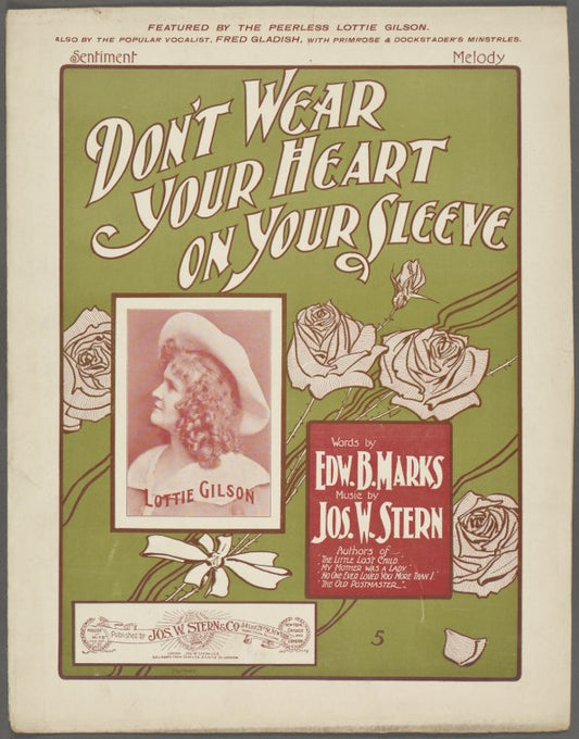 Don't wear your heart on your sleeve ; words by Edw. B. Marks ; music by Jos. W. Stern.