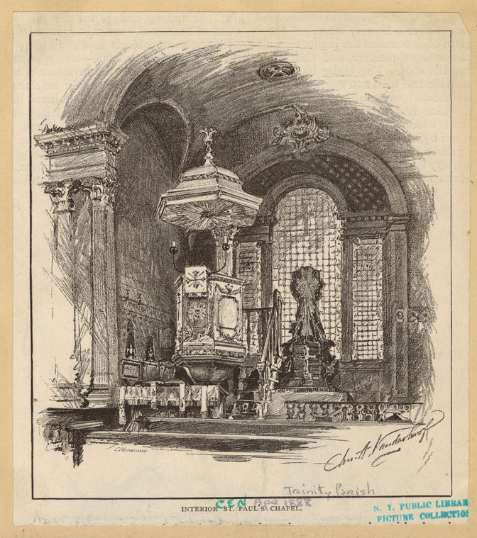 Interior, St. Paul's Chapel
