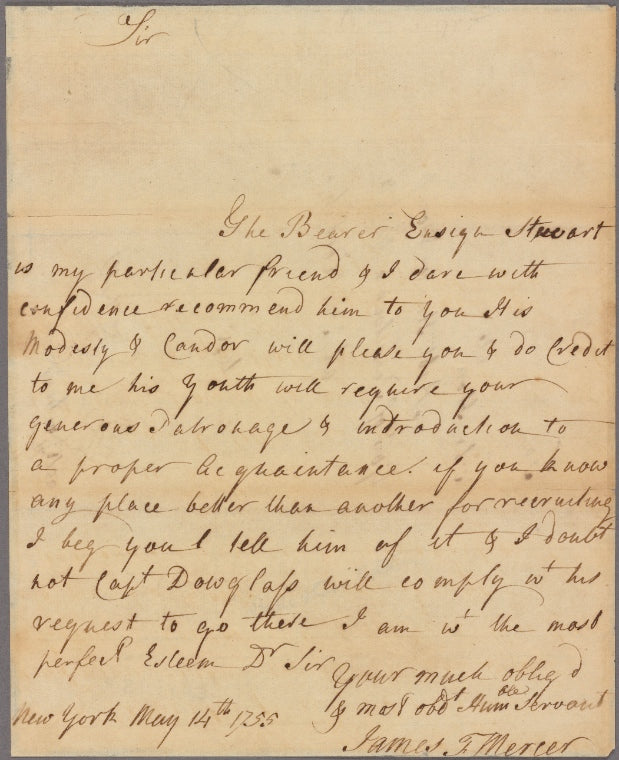 Letter to Governor Robert Hunter Morris