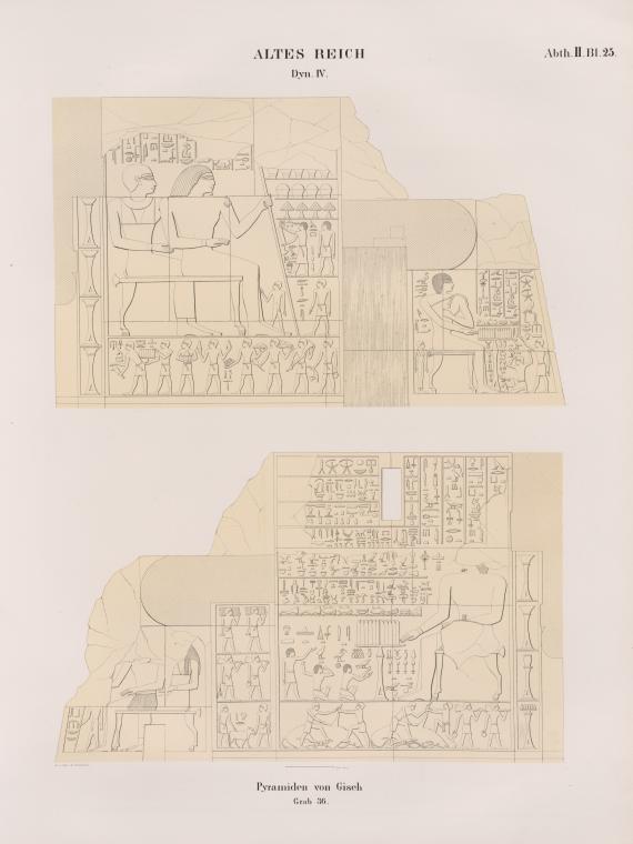 Dynastie IV. Pyramiden von Giseh [Jîzah], Grab 36.