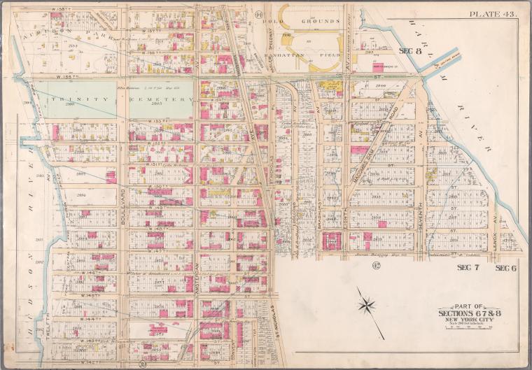 Bounded by W. 158th Street, Kingsbridge Road, W. 155th Street, Seventh Avenue, W. 148th Street, Lenox Avenue, W. 147th Street, St. Nicholas Pl., W. 142nd Street and (Hudson River) Twelfth Avenue