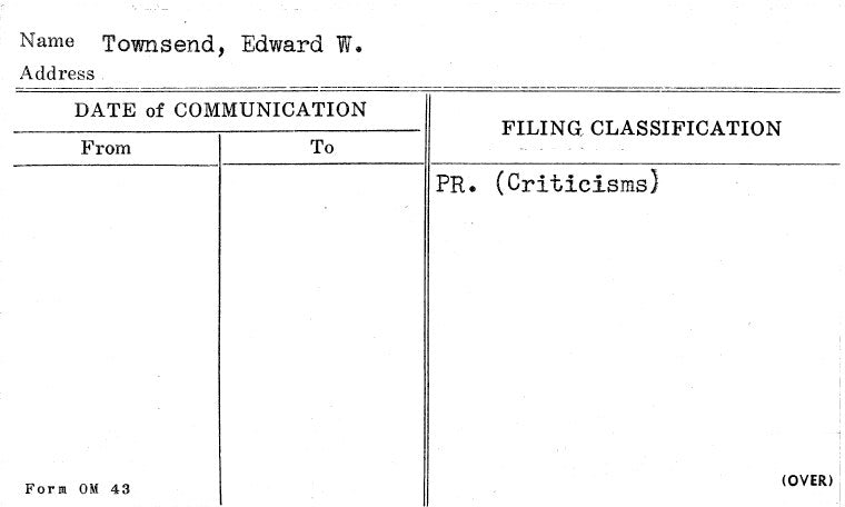 Townsend, Edward W.