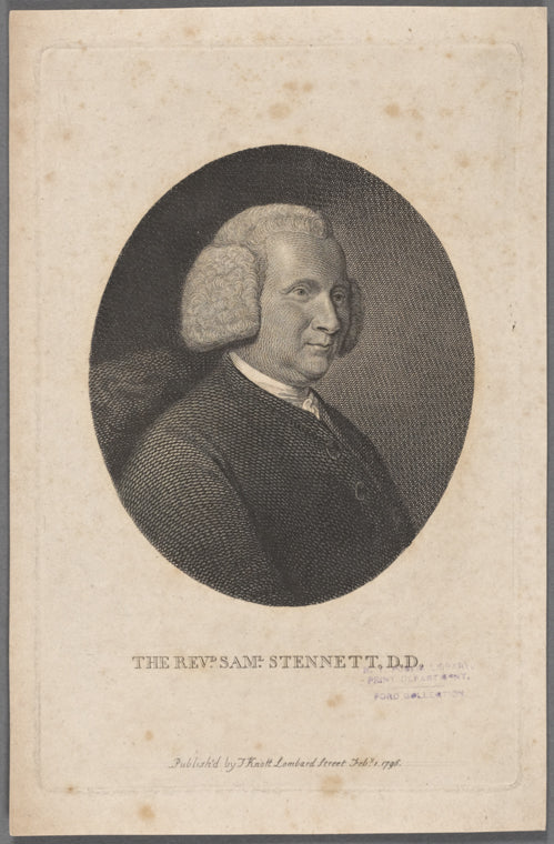 The Revd. Samuel Stennett, D.D.