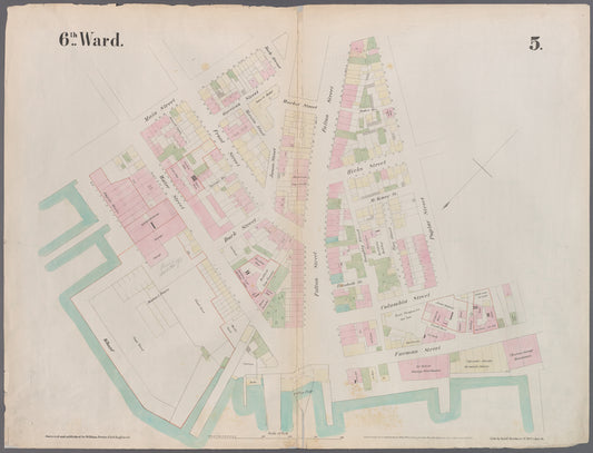 Plate 5: Map bounded by East River, Main Street, York Street, James, Street, Market