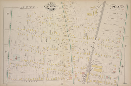 Parts of the City Auburn. Wards 4&5.