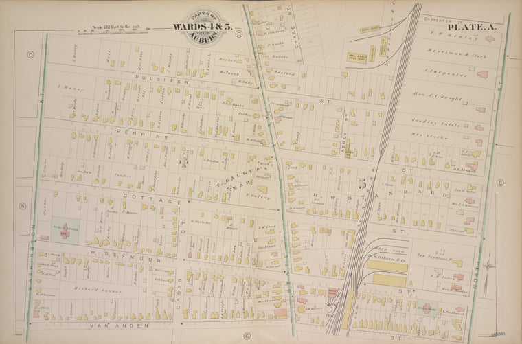 Parts of the City Auburn. Wards 4&5.