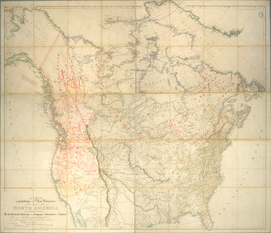 A map exhibiting all the new discoveries in the interior parts of North America