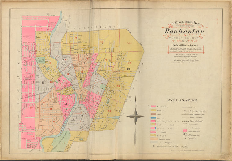 Outline and Index map of the Rochester
