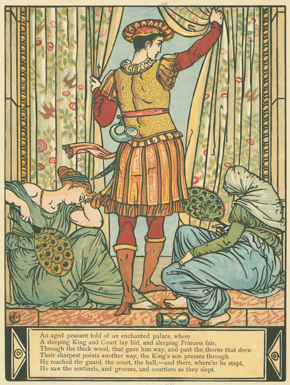 An aged peasant told of an enchantes palace.