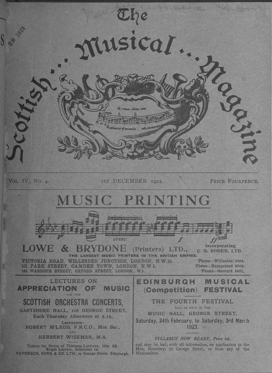 The Scottish musical magazine