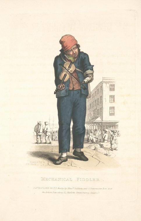 Mechanical fiddler.