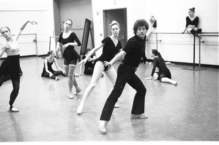New York City Ballet rehearsal for "Concerto for Two Solo Pianos" with Richard Tanner and dancers, choreography by Richard Tanner (New York)