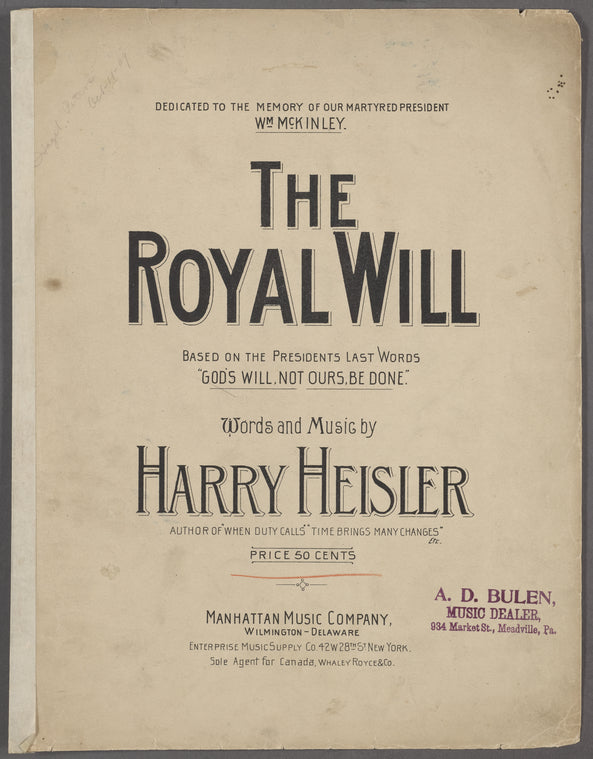 The royal will