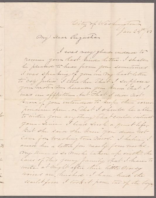 Miscellaneous letters received