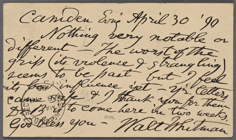 O'Connor, Ellen M., APCS to. Apr. 30, 1890.