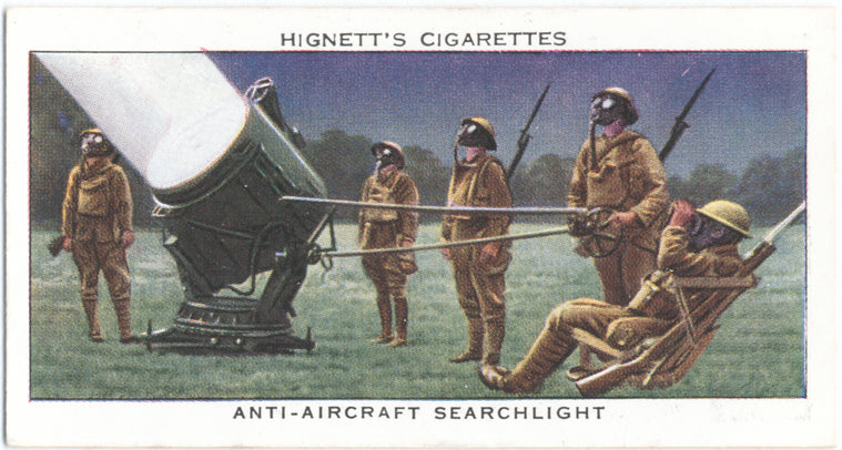 Anti-aircraft searchlight.