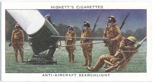 Anti-aircraft searchlight.