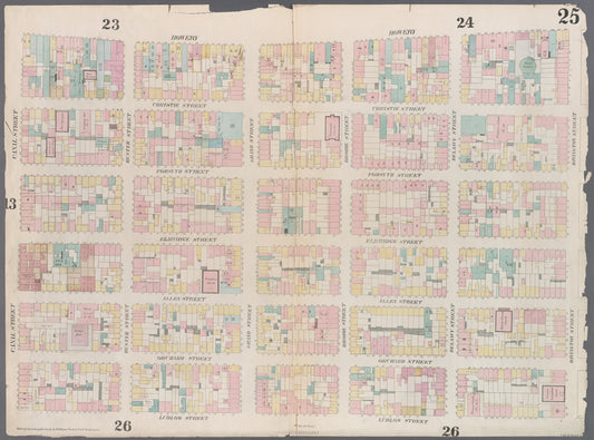 Map bounded by Rivington Street, Ludlow Street, Canal Street, Bowery