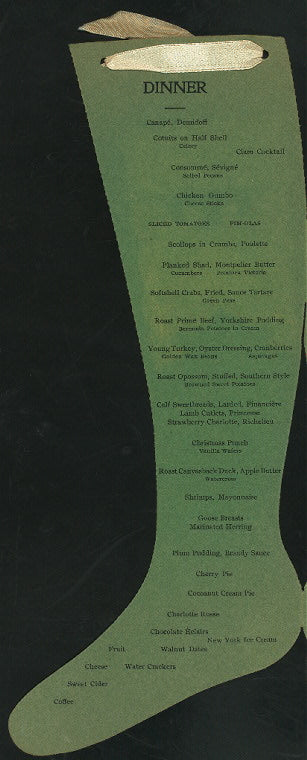 CHRISTMAS DINNER [held by] GRISWALD HOUSE [at] "DETROIT,MI" (HOTEL;)