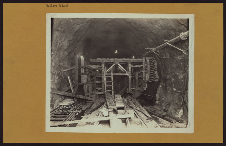 Manhattan: Welfare Island - [Subway construction.]