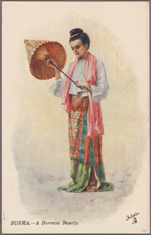 Burma--a Burmese beauty.