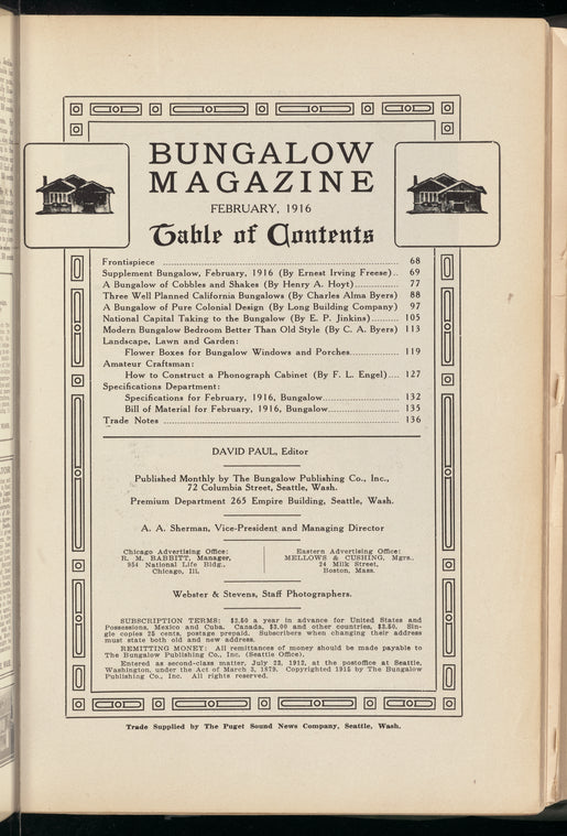 Bungalow magazine