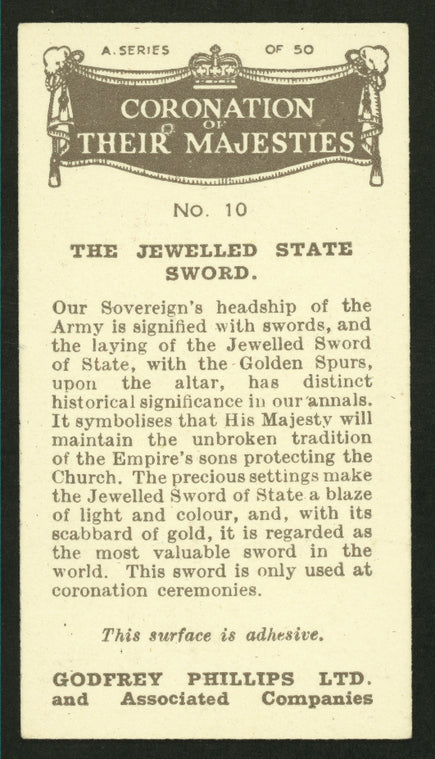 The jewelled State Sword.