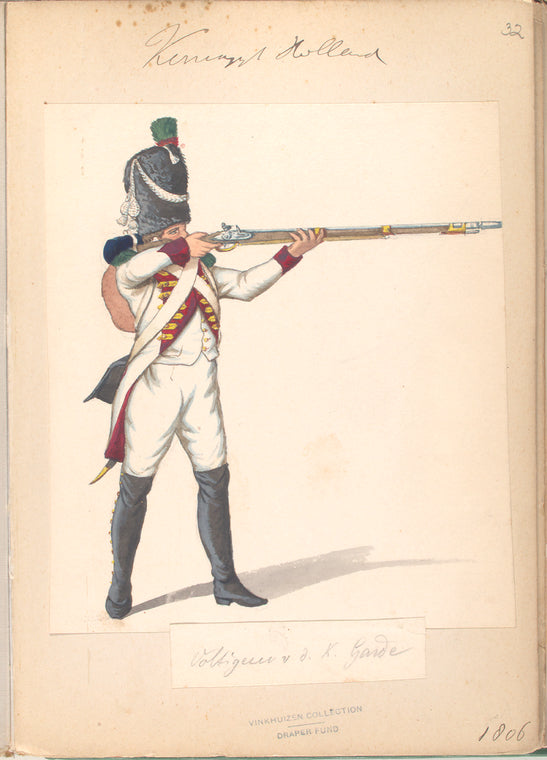 Koninklijk Holland. Voltigeur van de Kon. Garde. 1806