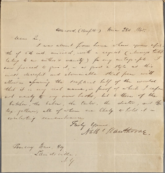 Jones, Pomroy, ALS to. Jun. 28, 1845.