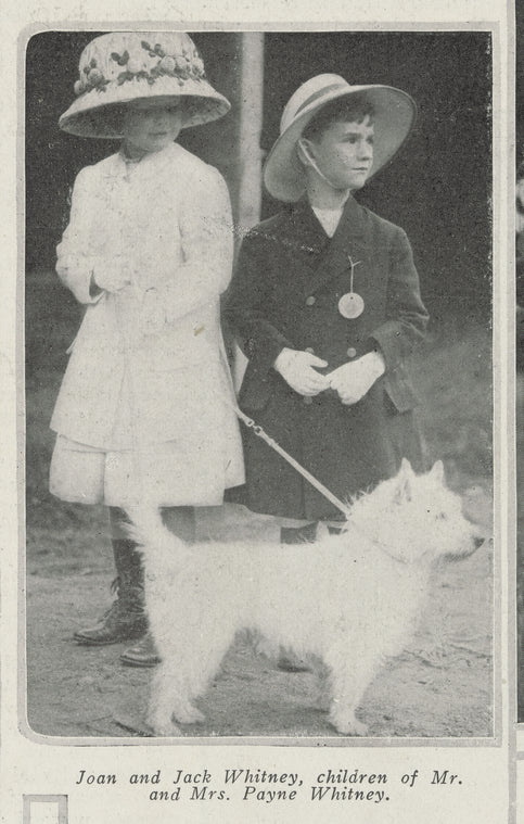 Joan and Jack Whitney, children of Mr. and Mrs. Payne Whitney
