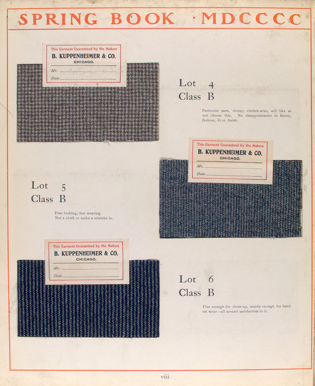 Class B: swatches of fabric.