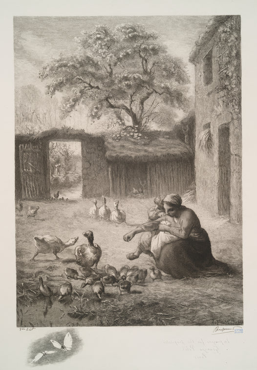 Le printemps, d'après Millet.