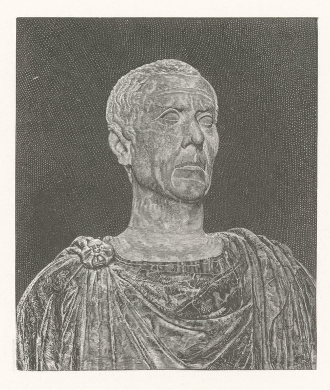 Julius Cæsaar, Scribner Gift, ...Still bust , Hall of the Emperors, p. 141.