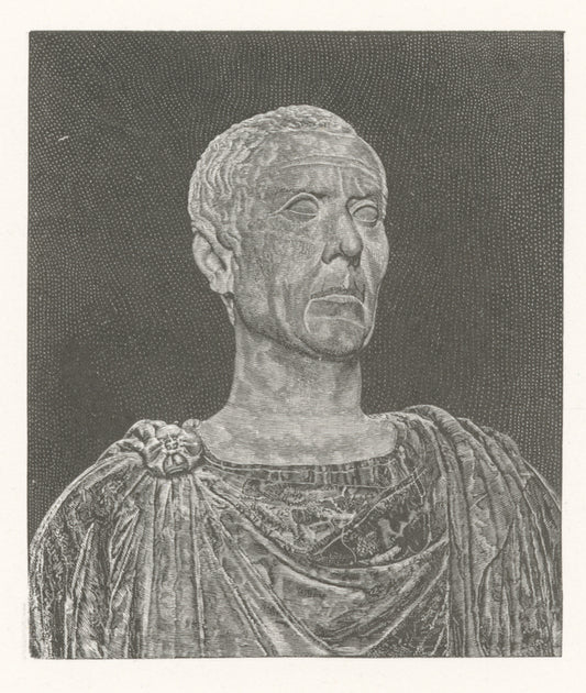 Julius Cæsaar, Scribner Gift, ...Still bust , Hall of the Emperors, p. 141.