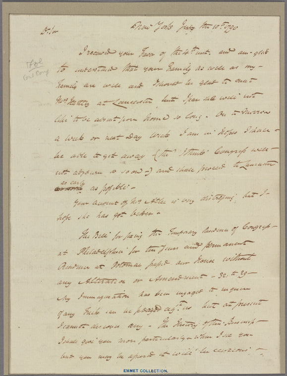 Letter to Jasper Yeates