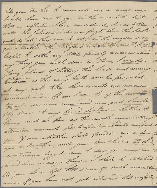 Autograph letter signed to Augusta White, 17 February 1817