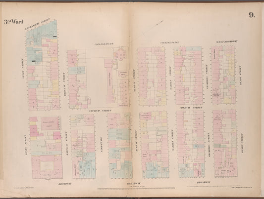 Map bounded by Greenwich Street, Barclay Street, College Place, West Broadway, Reade Street, Broadway, Vesey Street