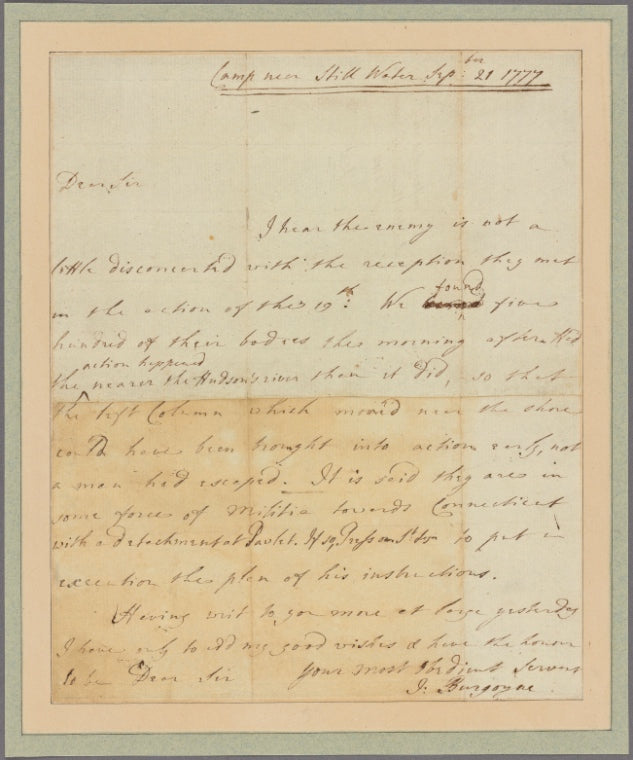 Letter to [Gen. Henry Watson Powell, Ticonderoga.]