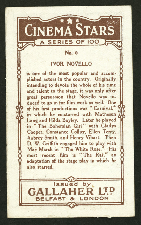 Ivor Novello.