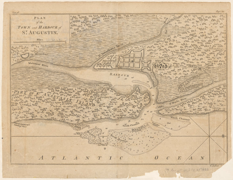 Plan of the town and harbour of St. Augustin