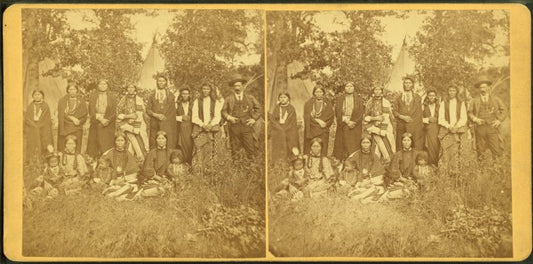Interpreter and Nez Perce Indians.