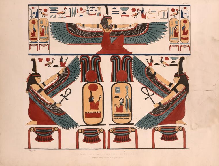 From the tombs of the kings at Thebes.